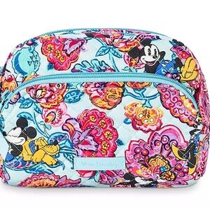 Mickey Mouse and Friends Colorful Garden Cosmetic Bag by Vera Bradley